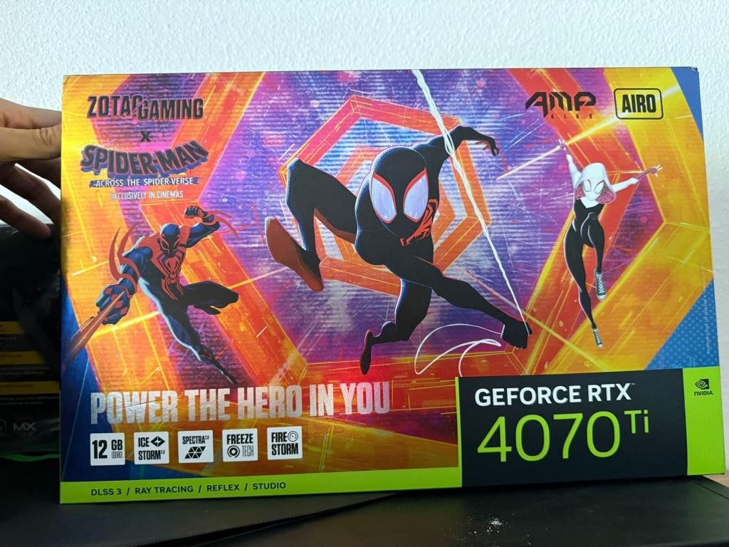 RTX 4070 Ti - Nieuw in doos !! - Spiderman Edition, Computers en Software, Videokaarten, GDDR6, PCI-Express 4, Nieuw, Ophalen of Verzenden