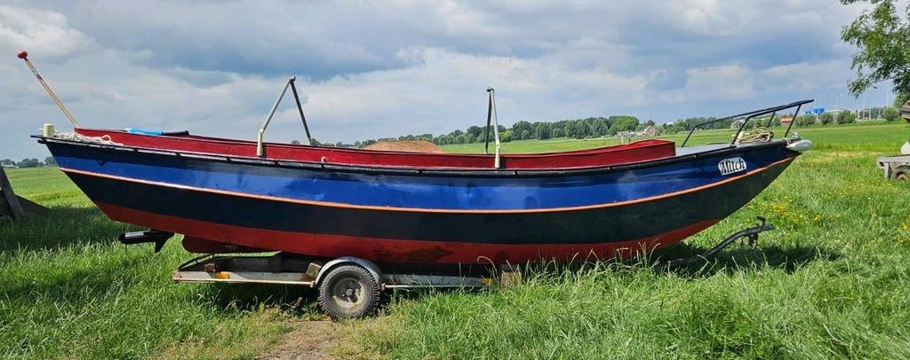Stalen elektrische sloep 6,30 m, Watersport en Boten, Ophalen