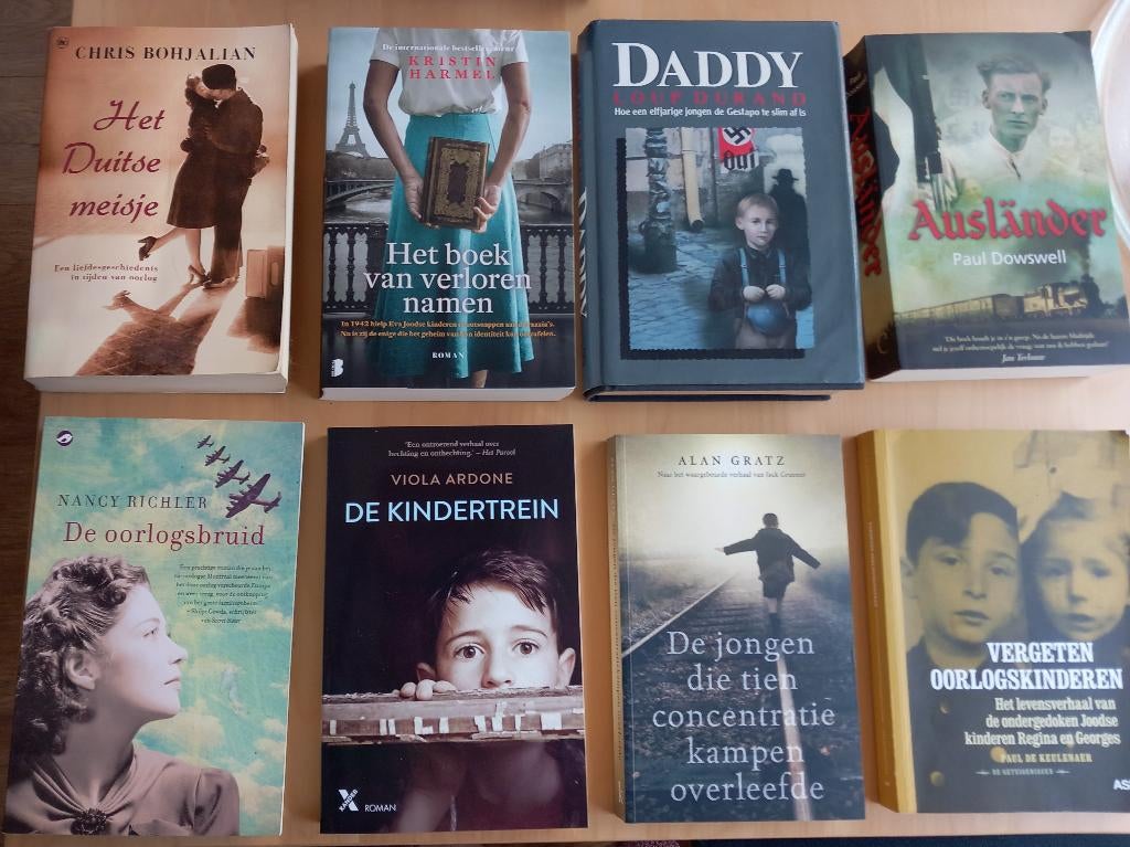 8 boeken- thema WO2- in 1 koop, Ophalen of Verzenden, Tweede Wereldoorlog, Zo goed als nieuw, Overige onderwerpen