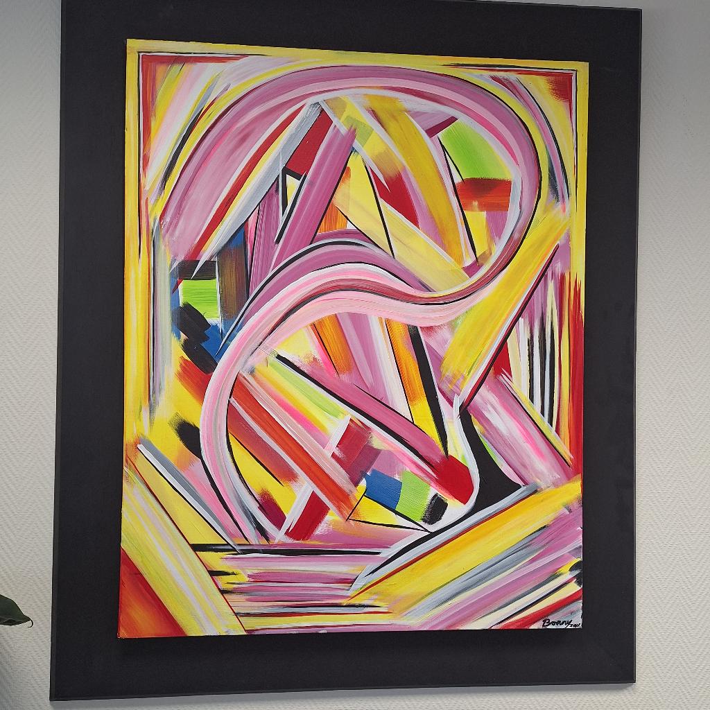 Groot abstract schilderij – Bonny 2001, Ophalen