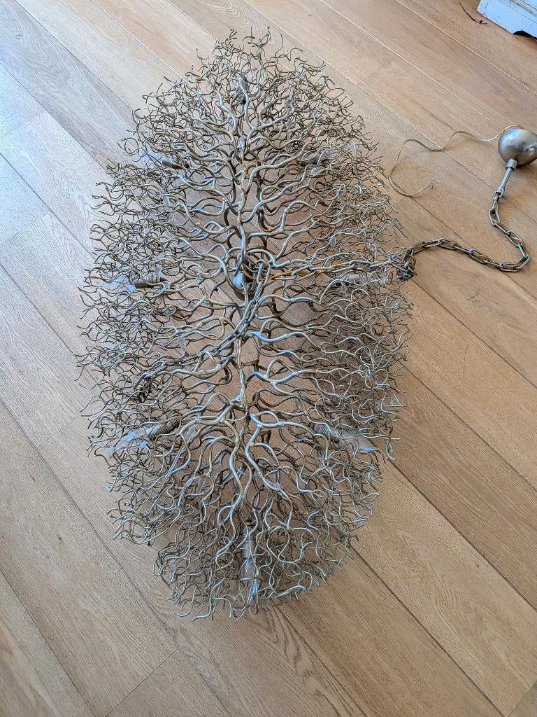 Brand van Egmond ovalen lamp Hollywood (140cm bij 70cm), Huis en Inrichting, Ophalen, Gebruikt, Metaal, Desgin