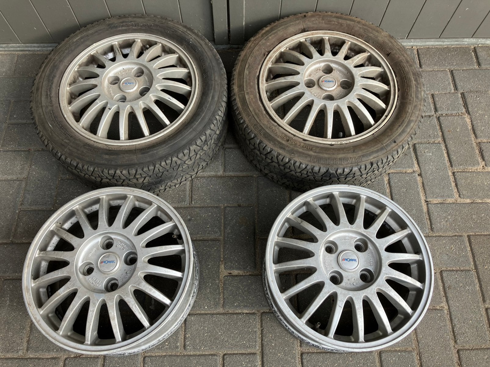 Audi 80/90 velgen set Ronal R8 TRX 150TRx390 ET45., Ophalen, Overige, Gebruikt, Velg(en)
