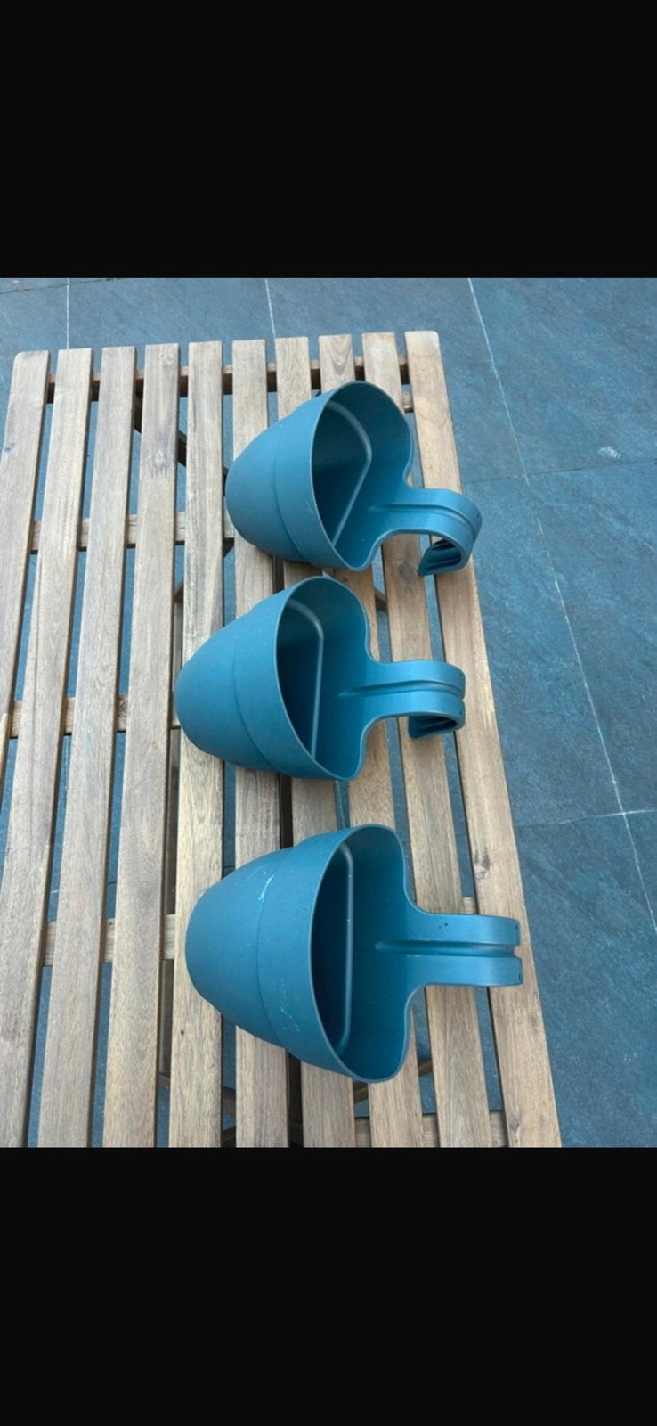 3x Elho antraciet plantenbak balkon (prijs voor alle 3), Ophalen, Kunststof, Minder dan 30 cm, Balkon