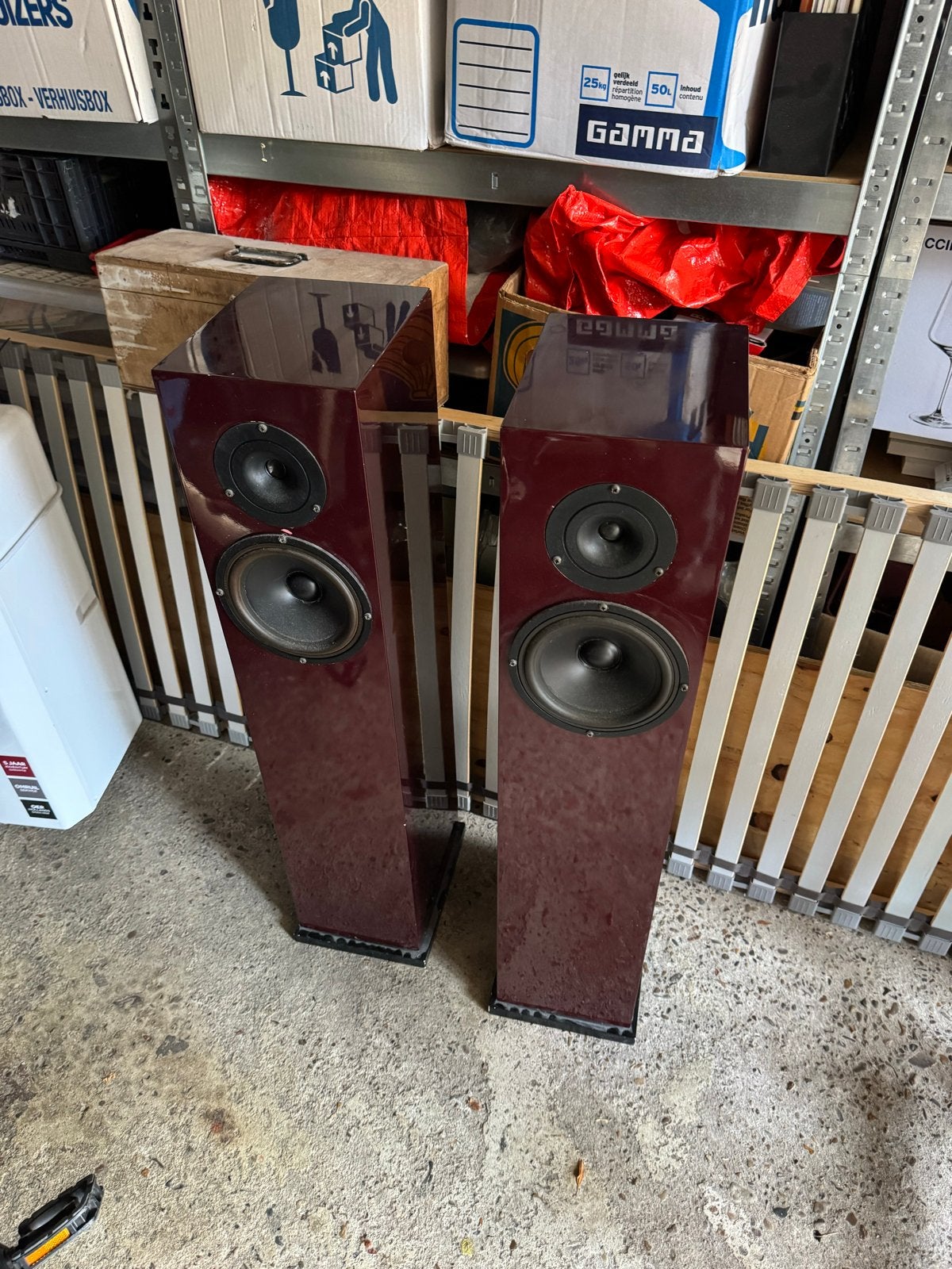 Zelfbouw speakers Vifa WF 17 & Dynaudio D21 (1x revisie nodi, Ophalen, Niet werkend, Vloerstaande luidspreker, Overige merken