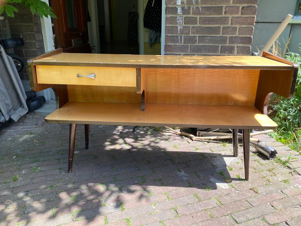 vintage dressoir kastje, Huis en Inrichting, Kasten | Dressoirs, Ophalen, Met plank(en), Gebruikt, Art deco