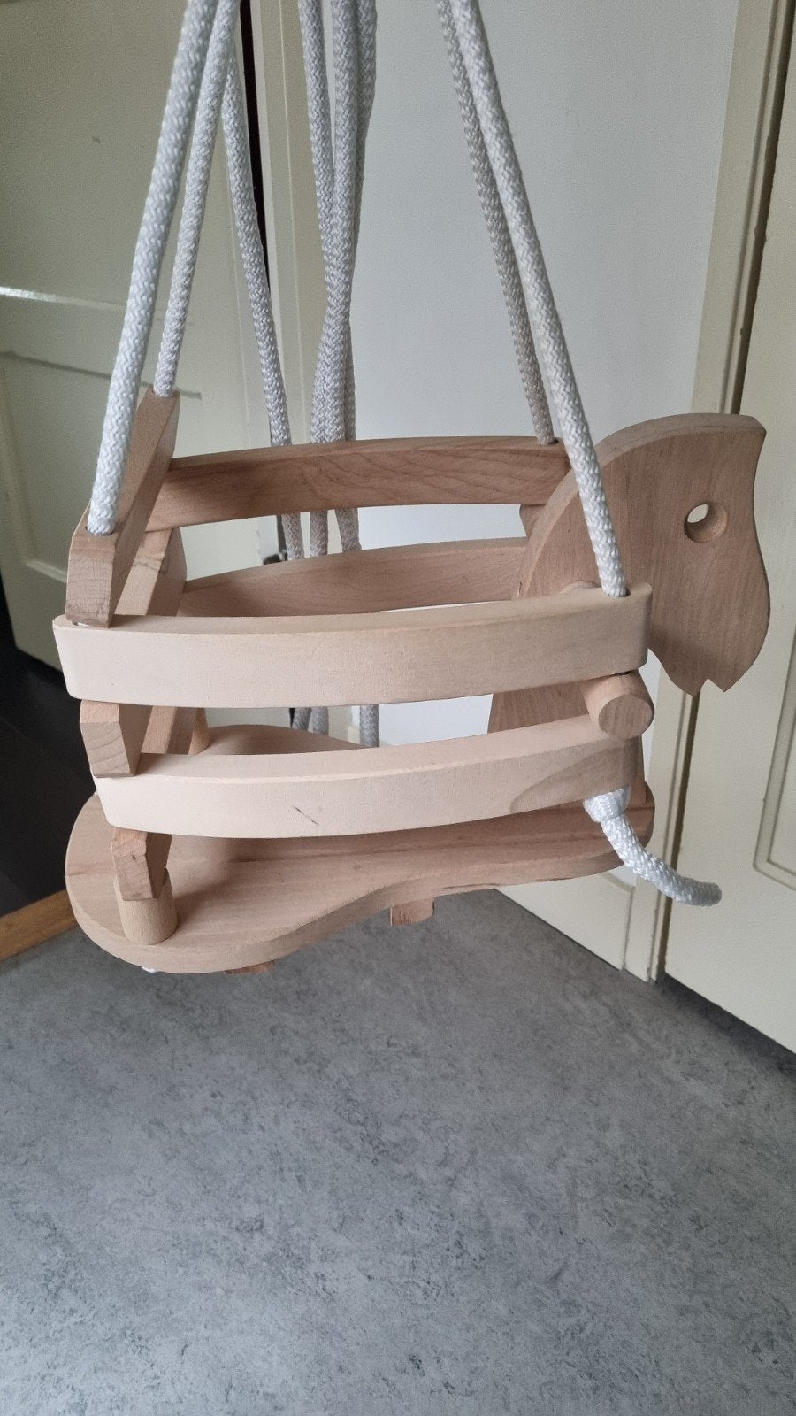 Houten babyschommel - Zo goed als nieuw, Ophalen, Zo goed als nieuw, Schommel
