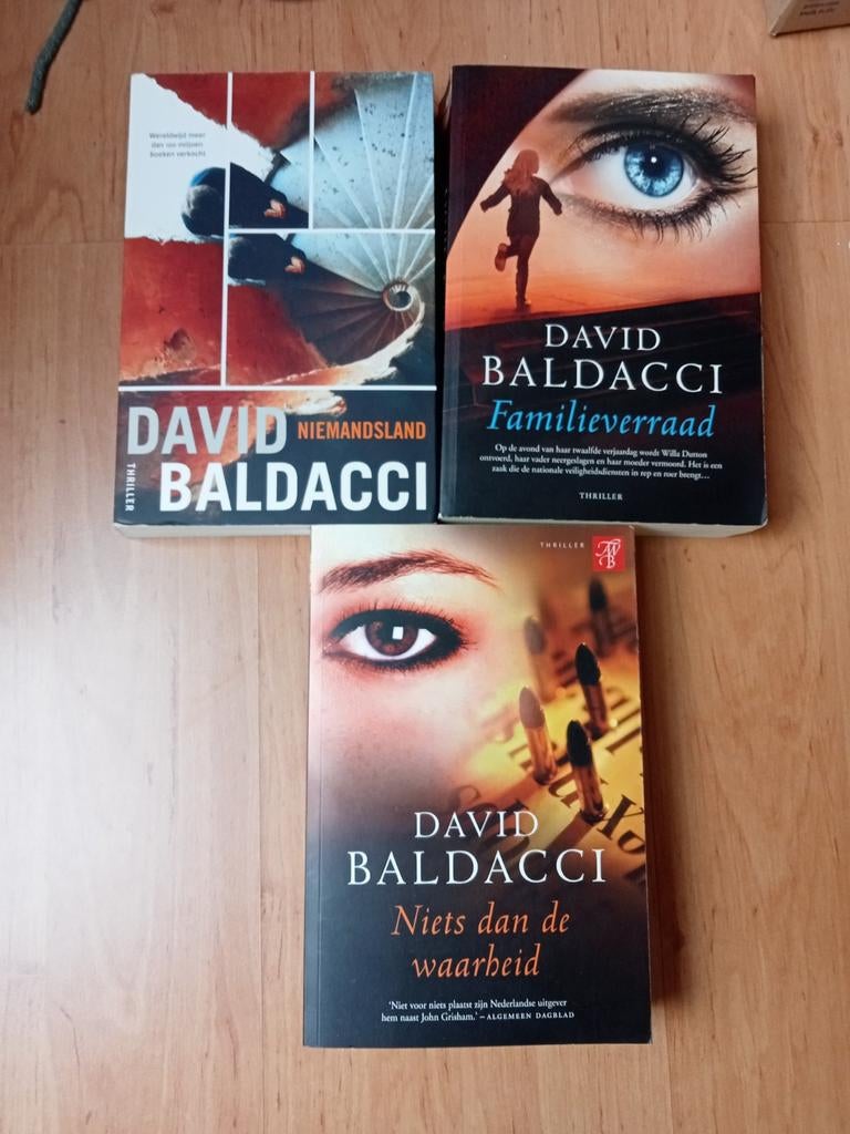 3 David Baldacci thrillers, Ophalen of Verzenden, Gelezen, David Baldacci
