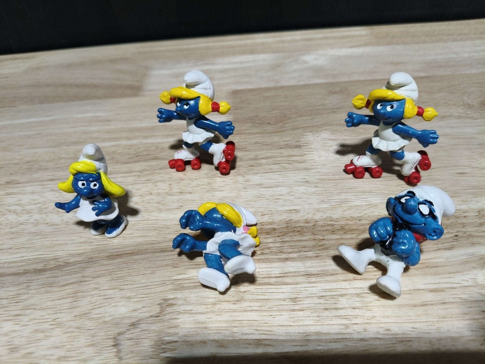 Mooie set van 5 Vintage Smurfen (jaren '80) – Wallace Berrie, Ophalen, Gebruikt, Verschillende Smurfen