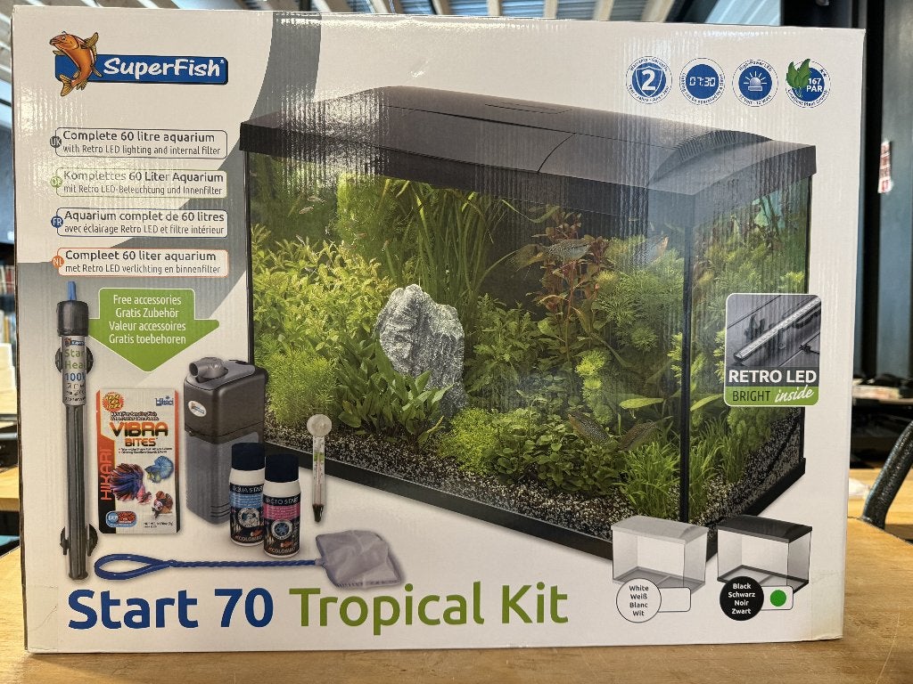 Superfish Aquarium, Dieren en Toebehoren, Vissen | Aquaria en Toebehoren, Ophalen, Zo goed als nieuw, Leeg aquarium, Verwarming