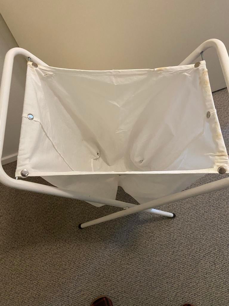 Witte wasmand opvouwbaar - Handig en ruimtebesparend, Ophalen, Gebruikt