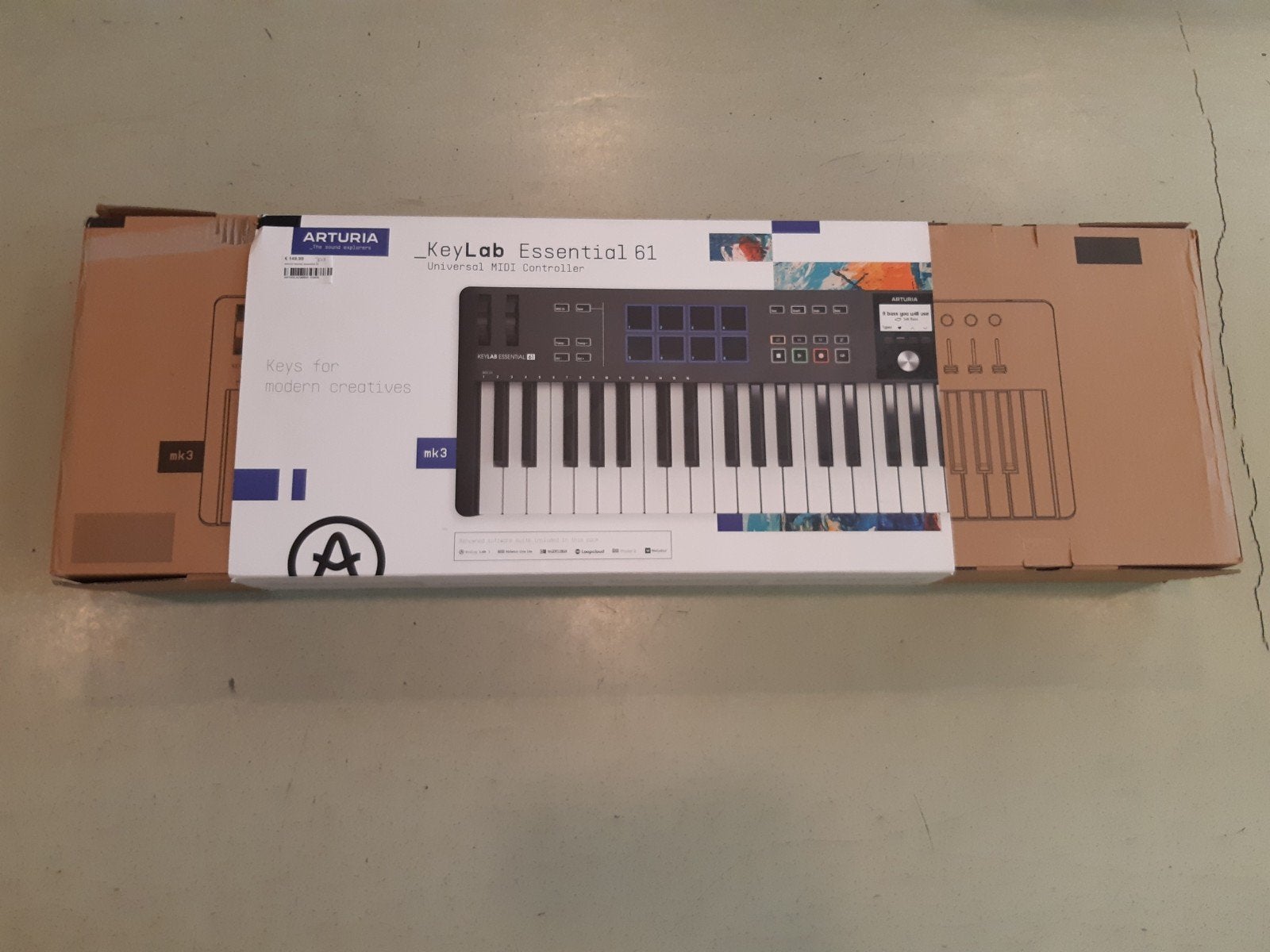 Arturia KeyLab Essential 61 MIDI Controller, Overige merken, 61 toetsen, Ophalen of Verzenden, Zo goed als nieuw
