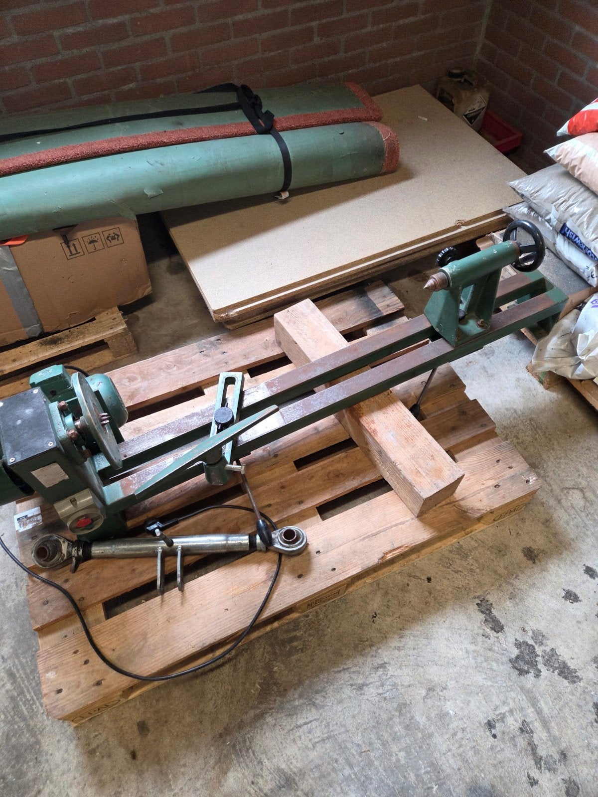 draaibank hout, Doe-het-zelf en Verbouw, Ophalen, Gebruikt, Houtdraaibank, 500 tot 1000 mm