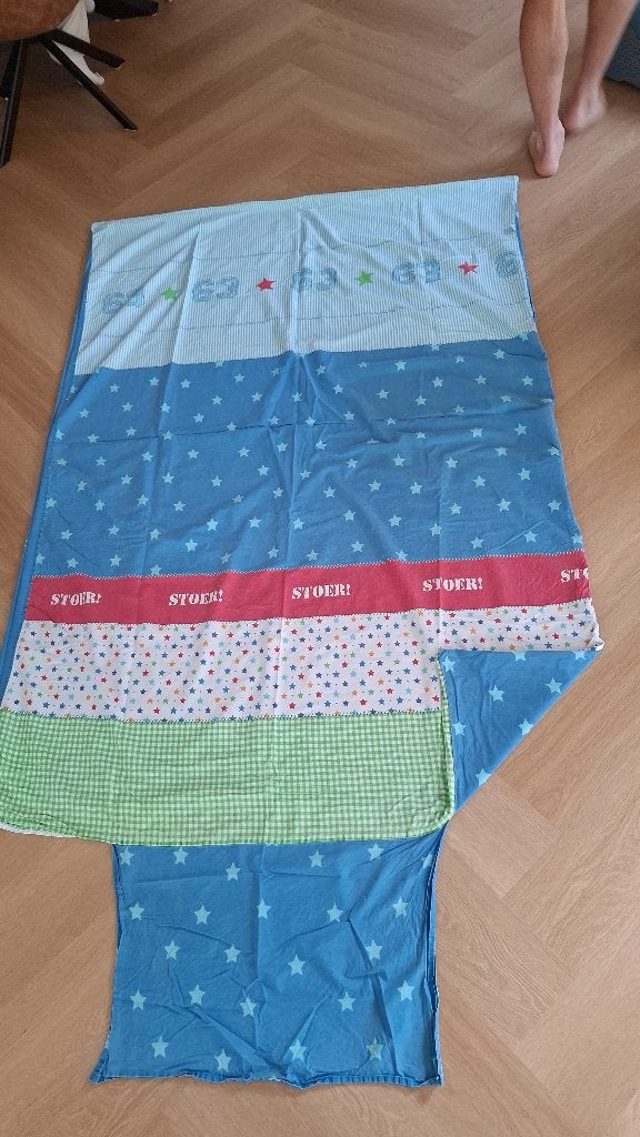 Dekbedovertrekken plus kussenslopen STOER, Kinderen en Baby's, Blauw, Dekbedovertrek, Ophalen of Verzenden, Zo goed als nieuw