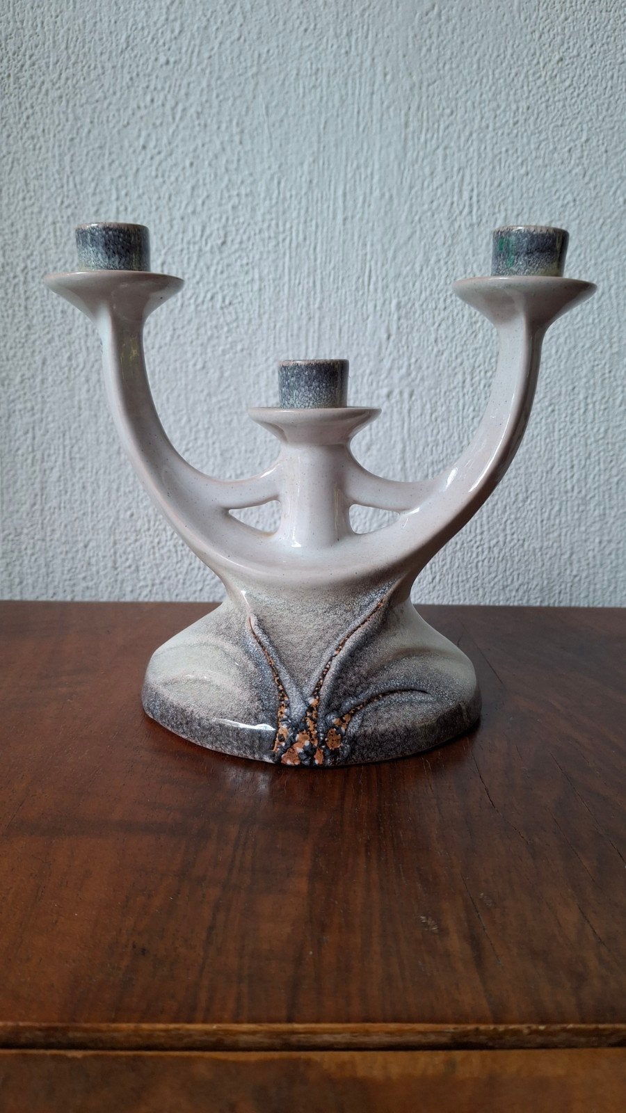 Zeldzame kandelaar plateelbakkerij Schoonhoven, Ophalen of Verzenden, Koper of Brons