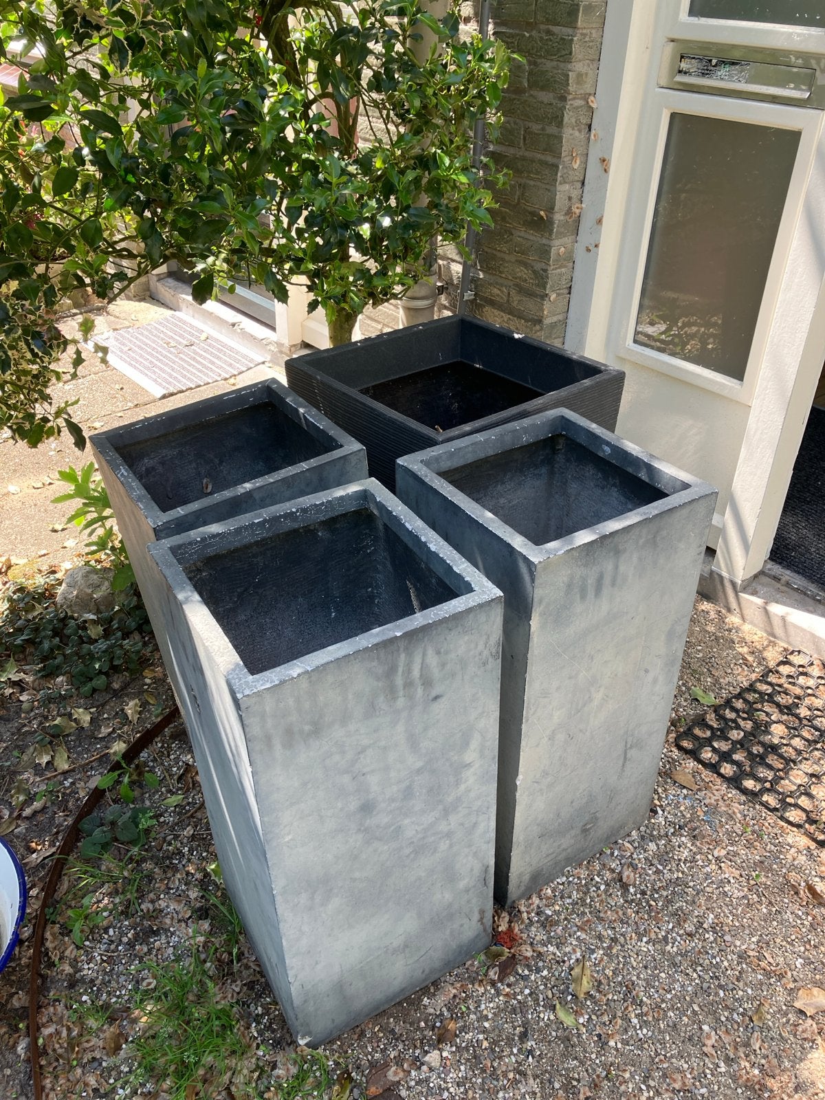 Hoge plantenbakken voor buiten, Tuin en Terras, Bloembakken en Plantenbakken, Ophalen, Gebruikt, Balkon, Minder dan 60 cm
