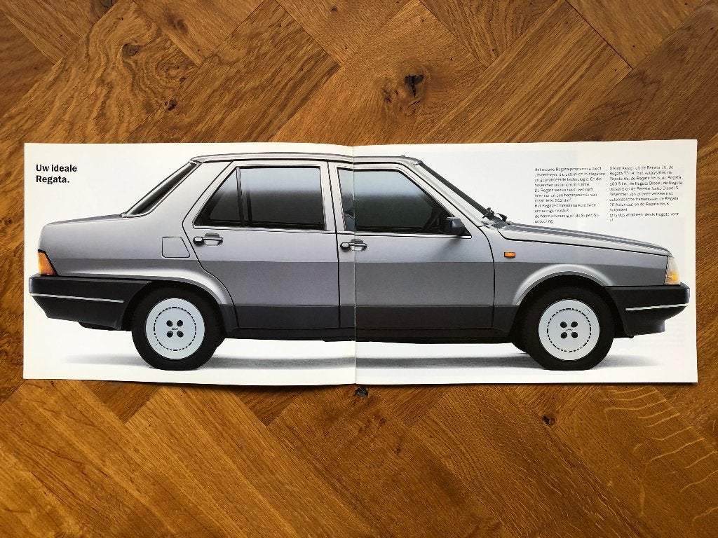 Fiat Regata folder 1986, Nieuw, Ophalen of Verzenden, Overige merken, Fiat