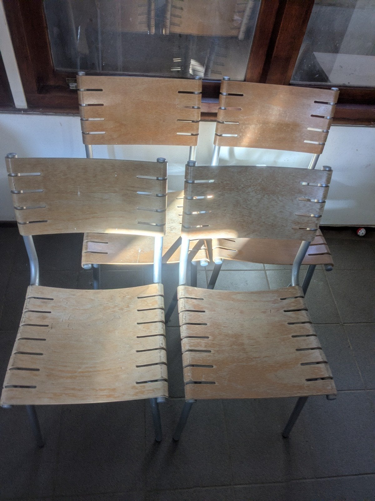 4 topform stoelen, Ophalen, Gebruikt