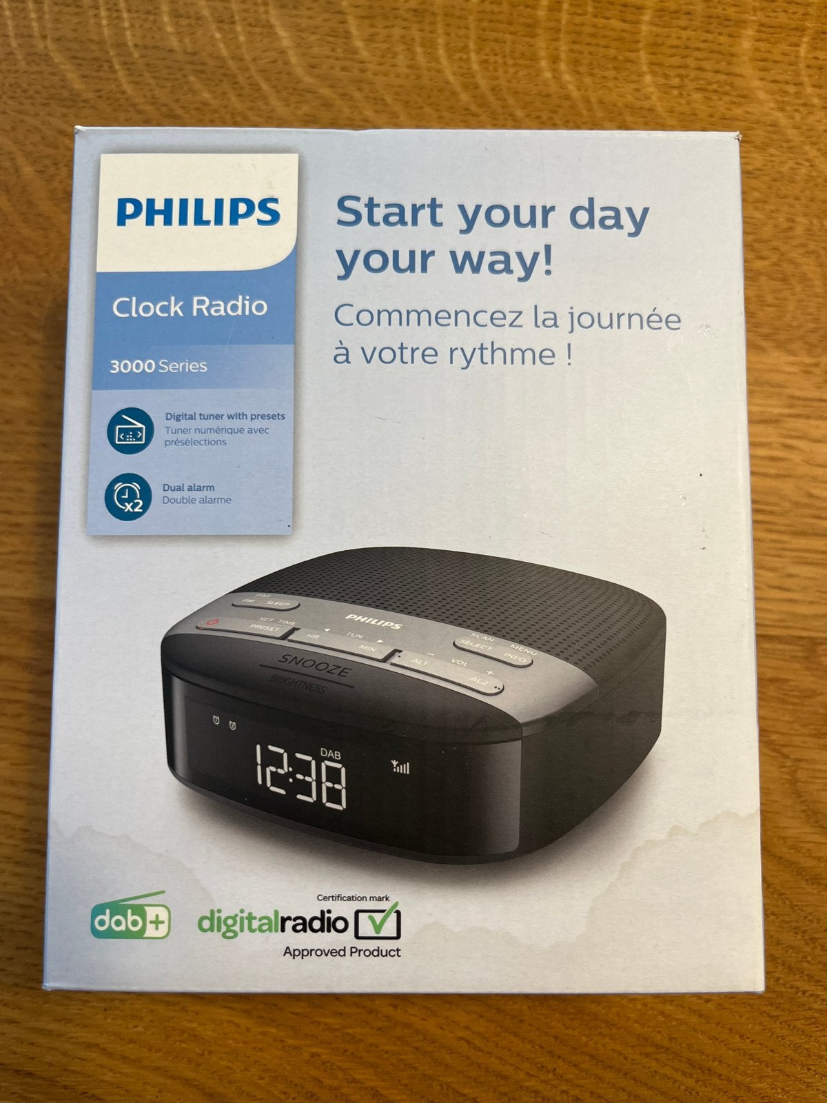 Philips Clock Radio 3000 Series DAB+ FM Wekkerradio, Ophalen, Zo goed als nieuw, Radio