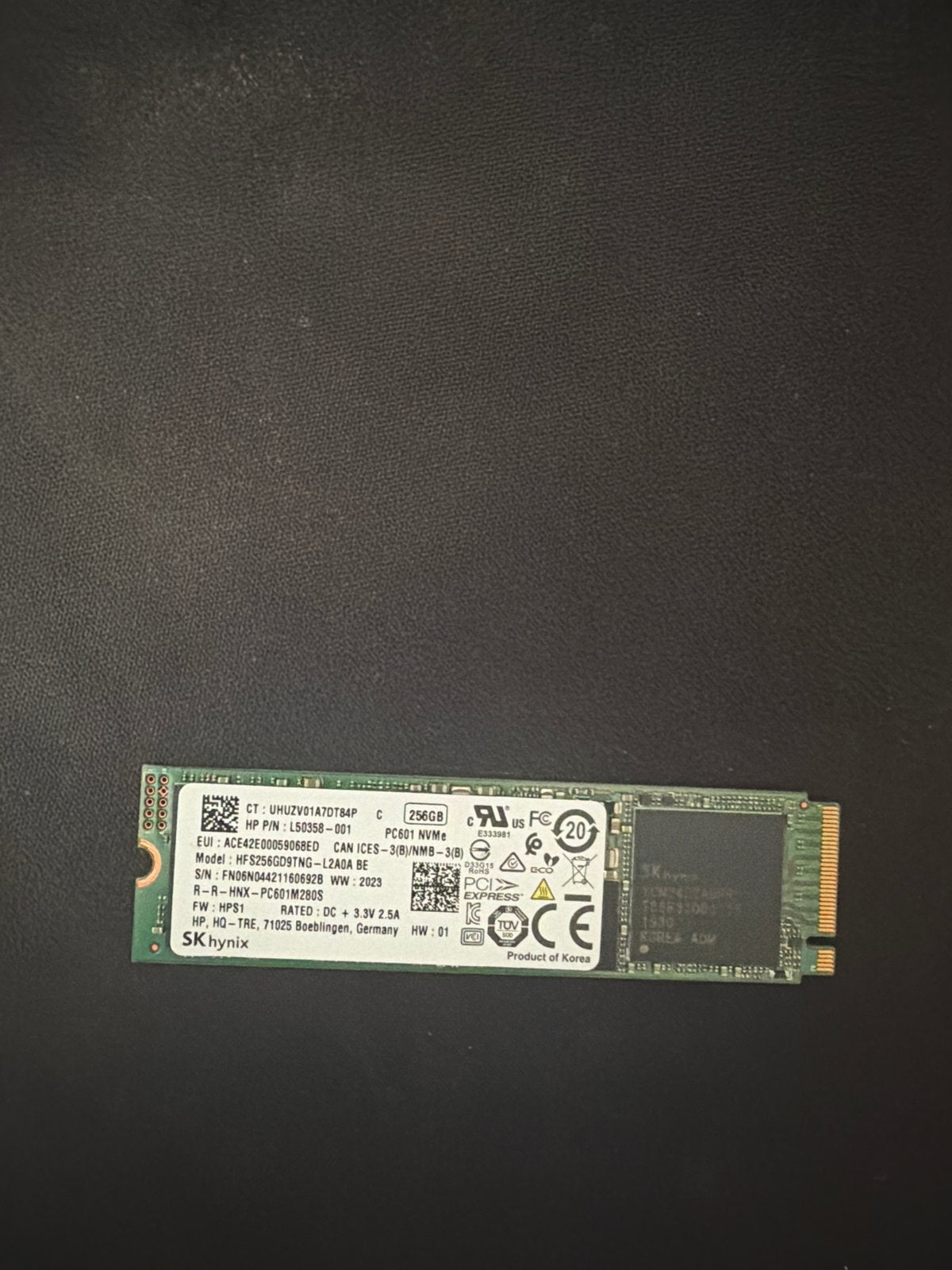 SK Hynix 256GB SSD, Computers en Software, Harde schijven, Intern, Gebruikt, Server, Ophalen of Verzenden