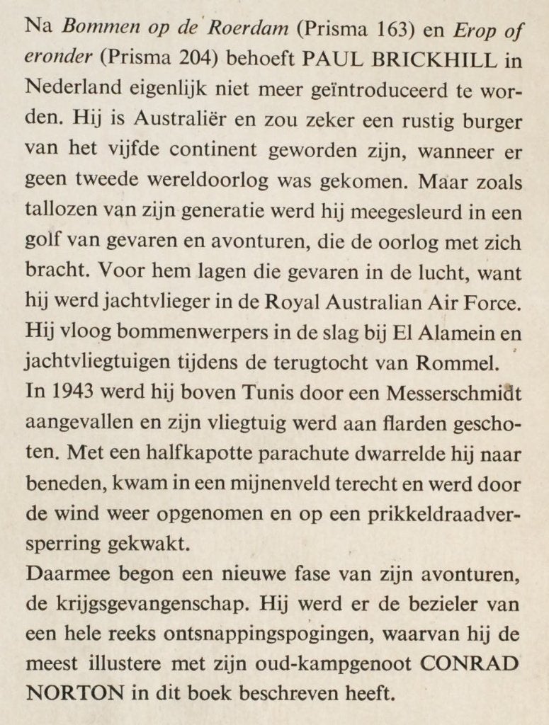 De vlucht in het gevaar - Conrad Norton, Paul Brickhill, Verzenden, Tweede Wereldoorlog, Gelezen