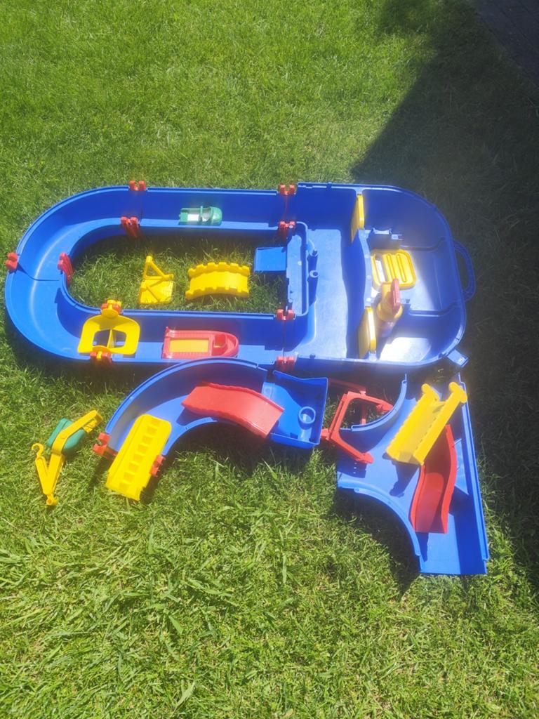 Waterbaan speelset met accessoires, Ophalen, Gebruikt