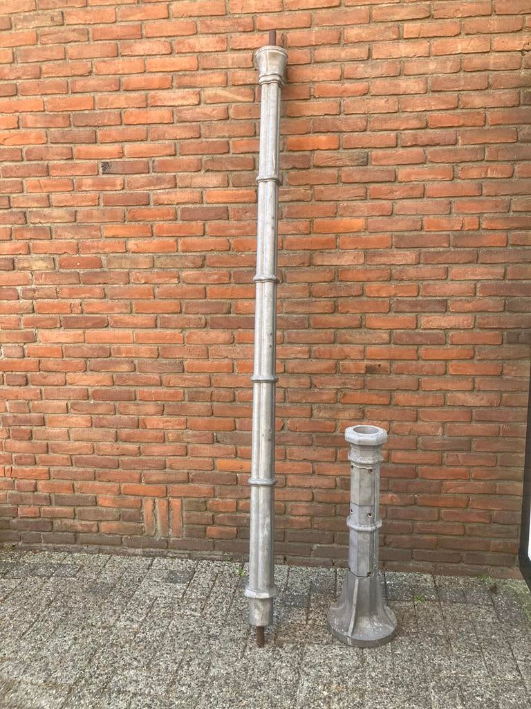 Grote zware ongebruikte aluminium lantaarnpaal, Ophalen, Staande lamp, Aluminium, 50 tot 250 watt