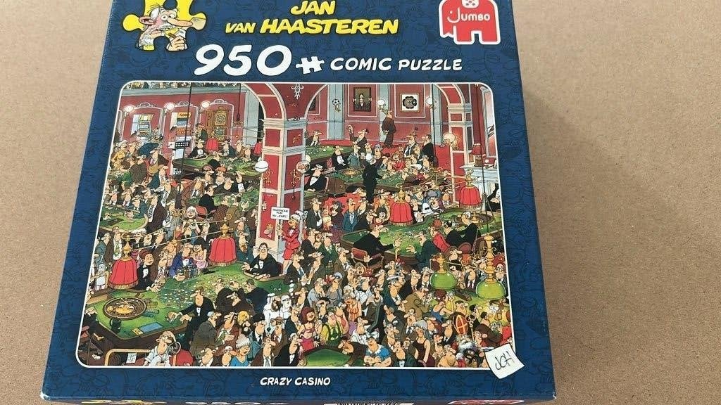 Crazy Casino Jan van Haasteren puzzel, Ophalen of Verzenden, 500 t/m 1500 stukjes, Zo goed als nieuw, Legpuzzel