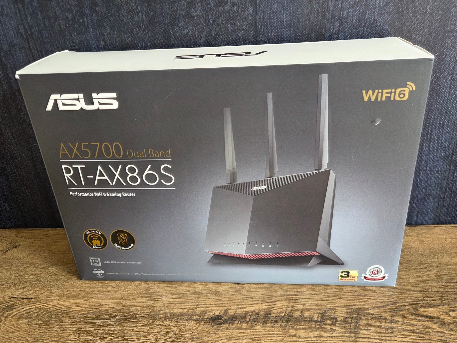 Asus RT-AX86S Gaming Router AX5700, Computers en Software, Ophalen of Verzenden, Zo goed als nieuw