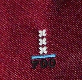 Amsterdam 700 Ajax Voetbaltoernooi 1975 stropdas rood, Ophalen of Verzenden, Nieuw, Gebruiksvoorwerp