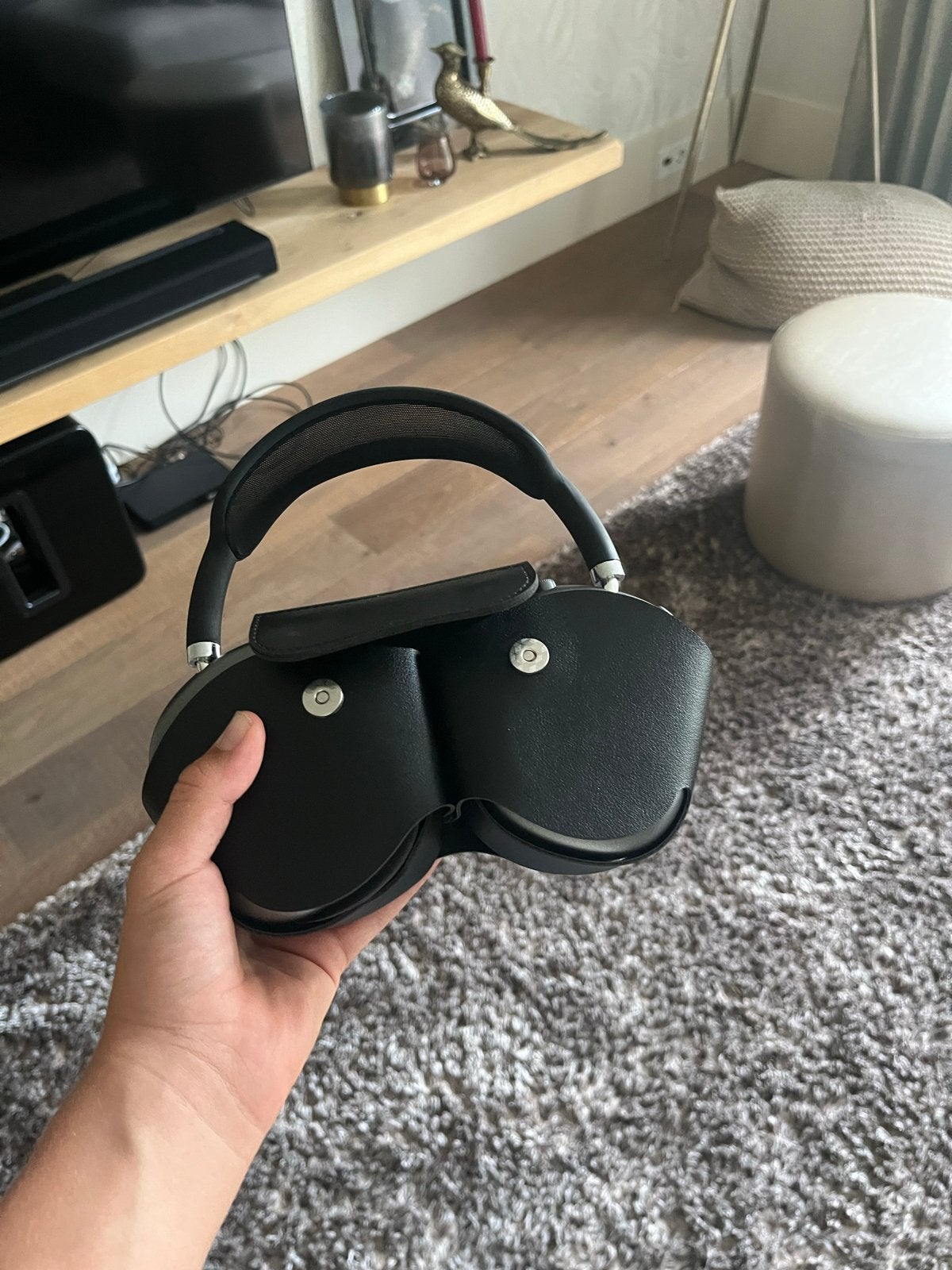 AirMaxs koptelefoon - Gloednieuw met accessoires, Verzenden, Nieuw, Zwart, Draagtas/etui