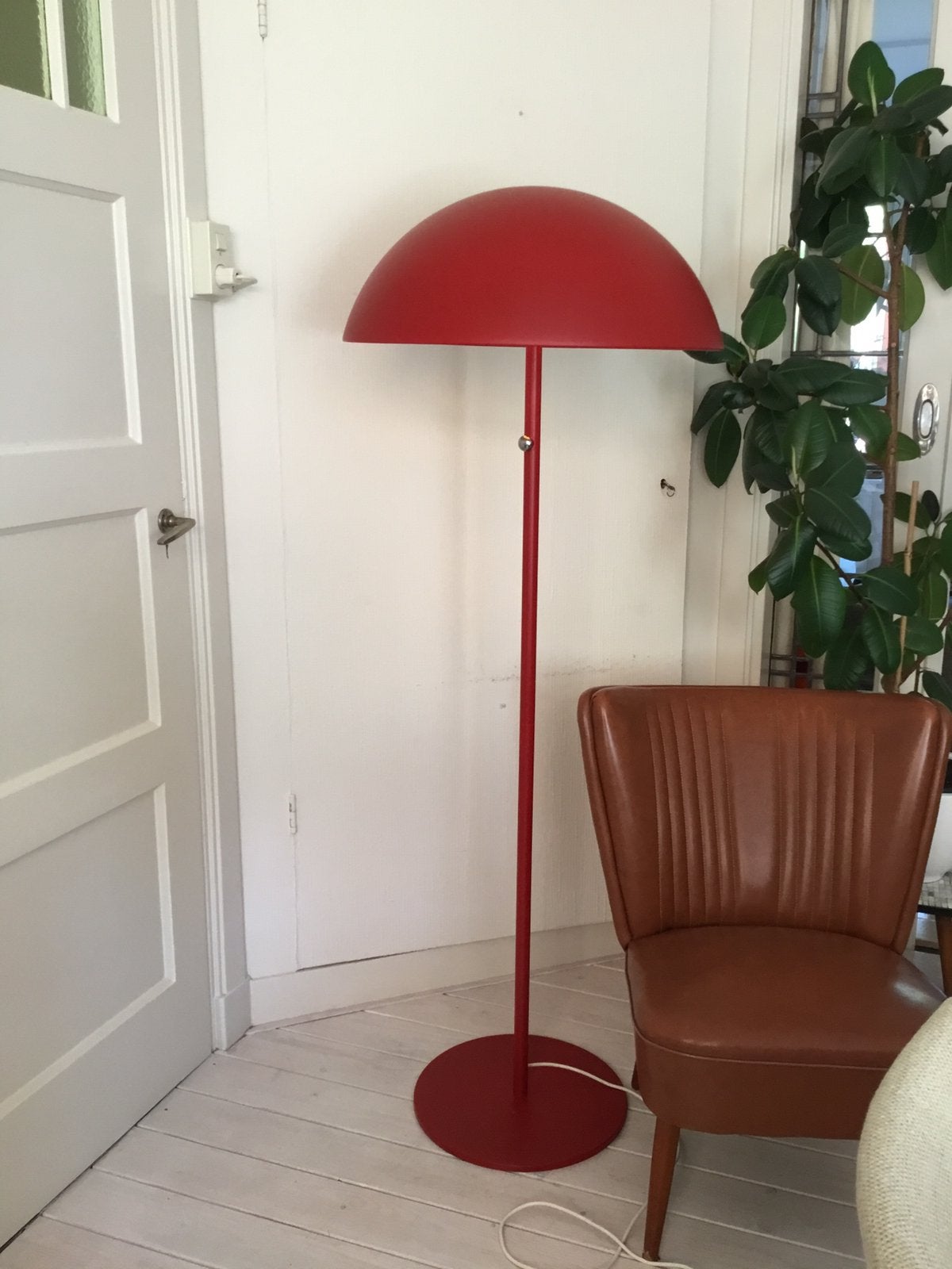 Rode vloerlamp Red  Brasa. 365+ Oud ikea. Collectors item., Ophalen of Verzenden, Zo goed als nieuw, 150 tot 200 cm