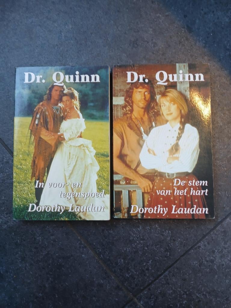 2 boeken dr quinn dorothy laudan, Gelezen, Ophalen of Verzenden, Nederland, Dorothy laudan