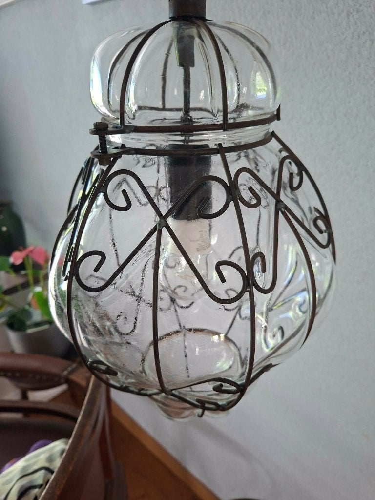 hanglamp, Ophalen, Zo goed als nieuw, Glas, Minder dan 50 cm