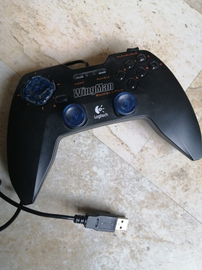 Logitech Wingman Rumblepad, Gebruikt, Force feedback, Ophalen of Verzenden, PC