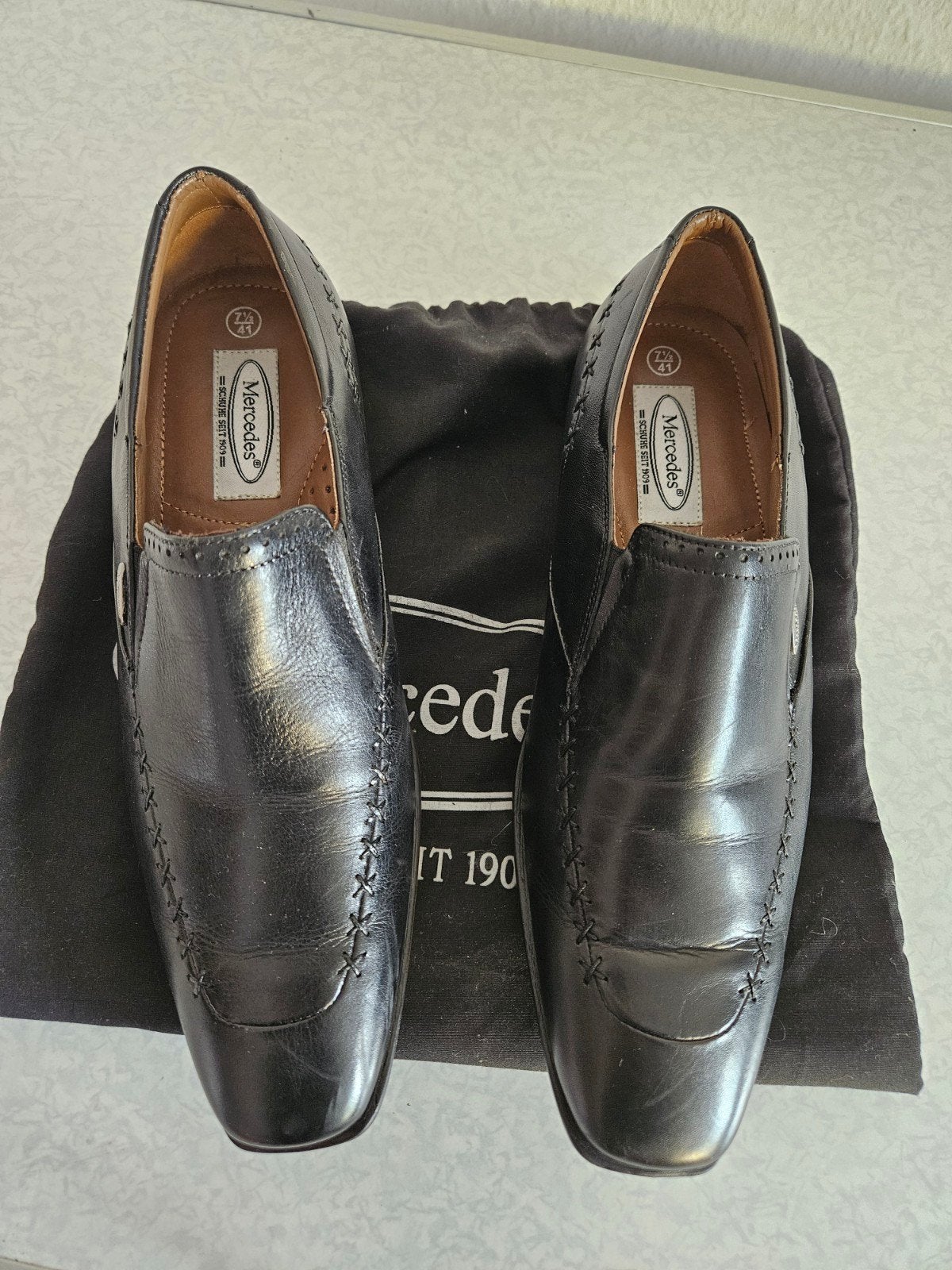Schoenen heren, Ophalen