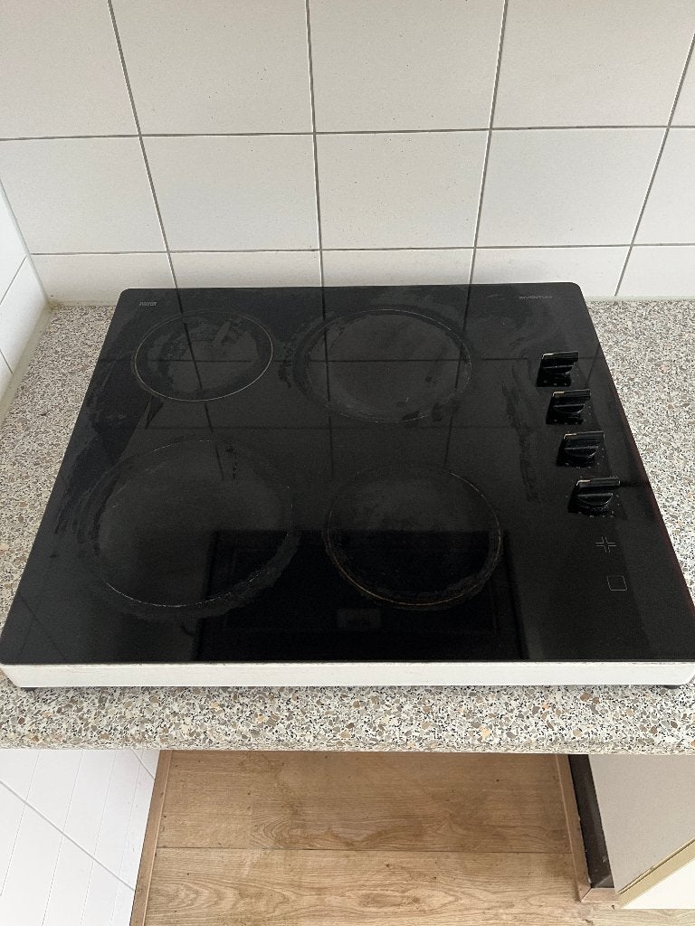 Inventum Euro Kera elektrische inductie kookplaat, Witgoed en Apparatuur, Kookplaten, Ophalen, Gebruikt, 4 kookzones, Inductie