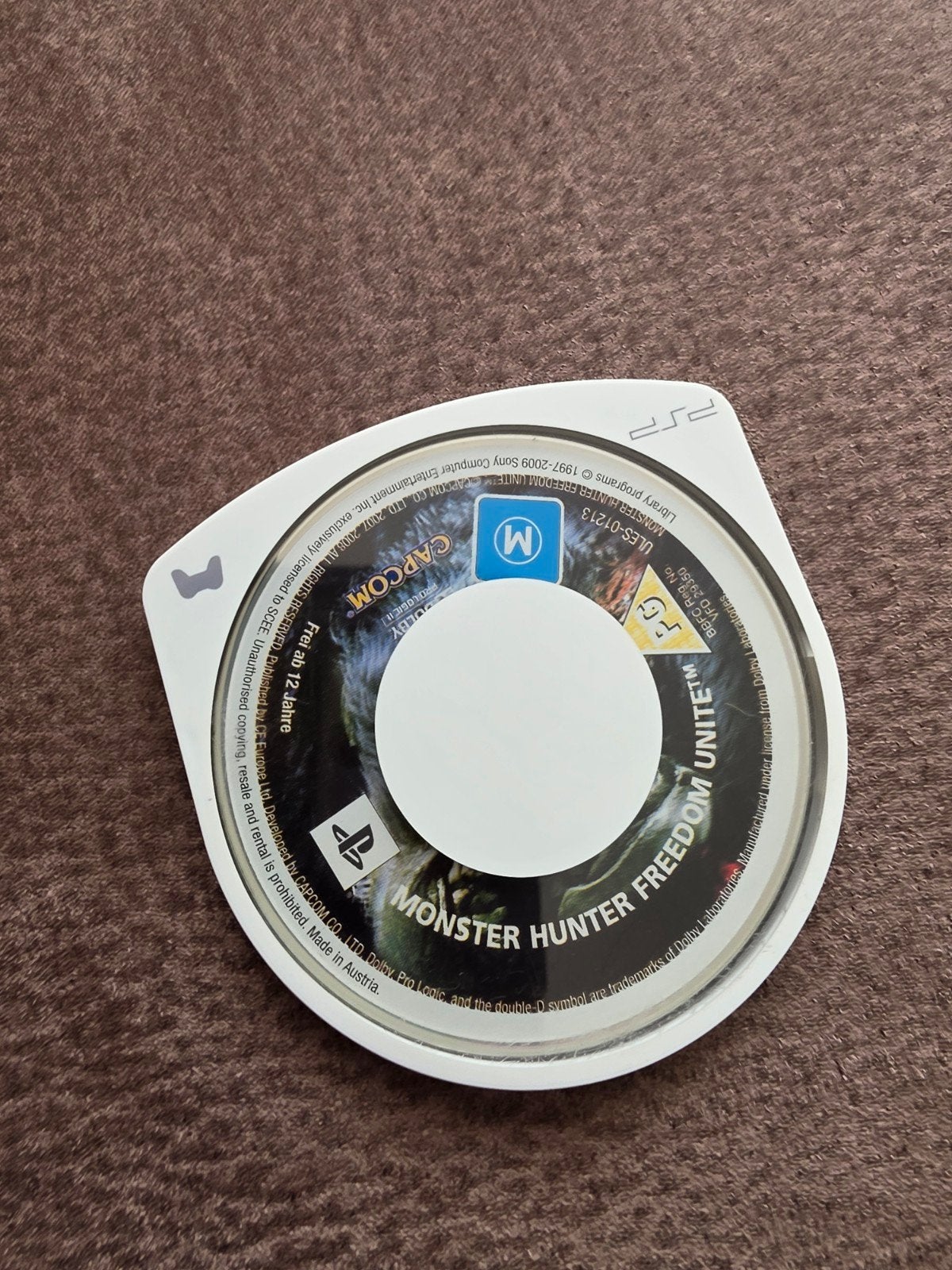 Monster Hunter Freedom Unite PSP Game, Gebruikt, 1 speler, Ophalen of Verzenden, Role Playing Game (Rpg)