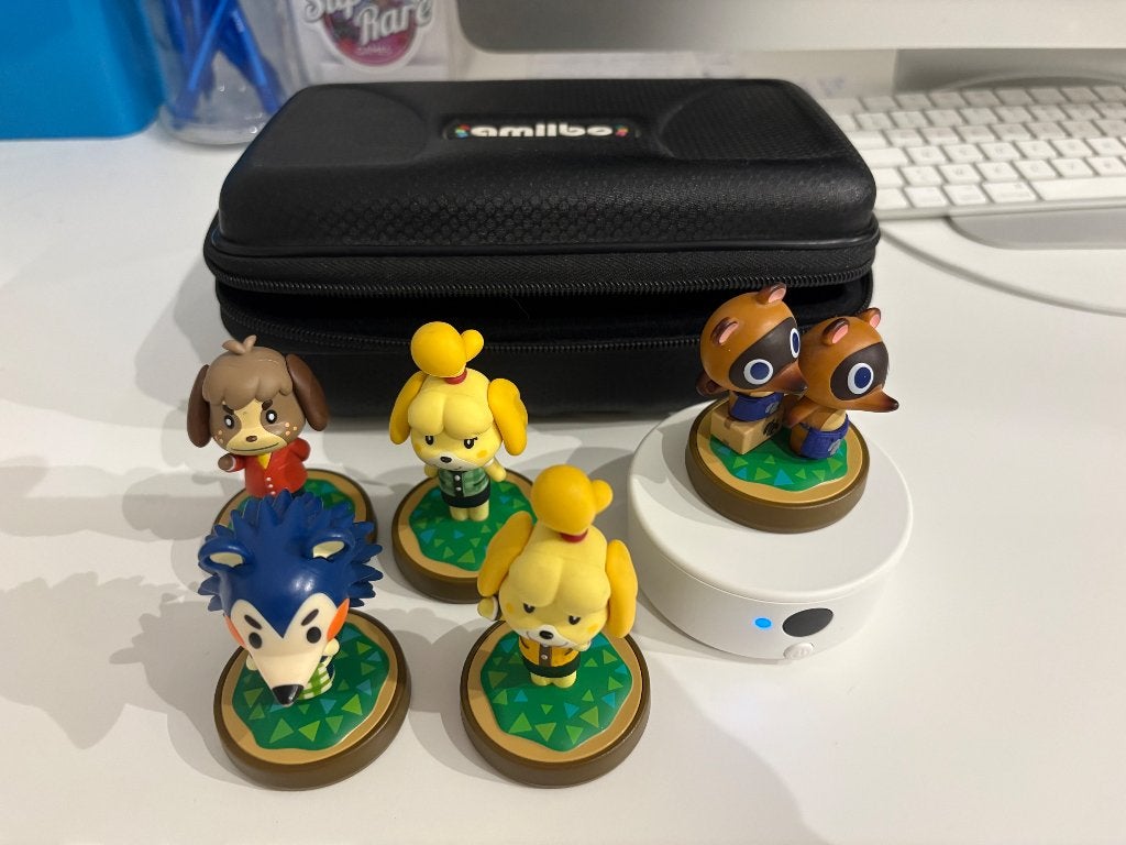 Amiibo Opbergdoosje + 5 Amiibos + NFC lezer, Ophalen of Verzenden, Gebruikt