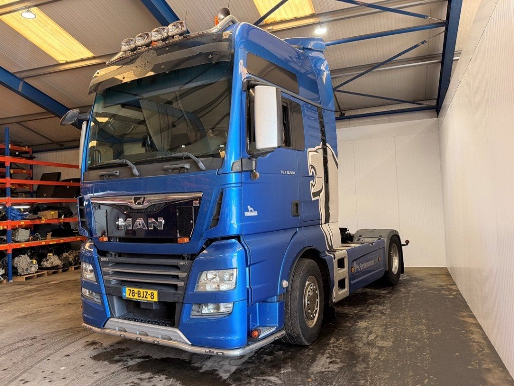 MAN TGX Lion 500 Edition, luxe uitvoering! Eerst eigenaar, Auto's, Vrachtwagens, Automaat, Achterwielaandrijving, Blauw, MAN