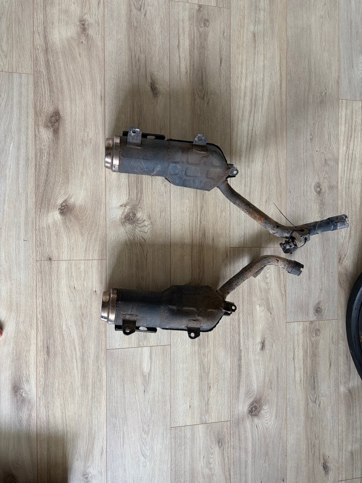 Originele uitlaten voor honda dominator nx 650 rd02, Motoren, Ophalen of Verzenden, Gebruikt