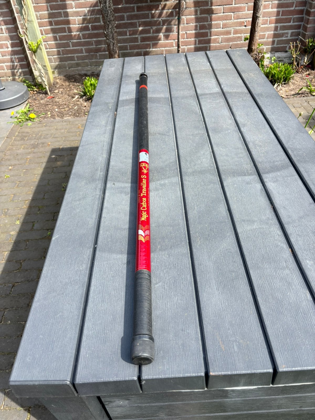 Vaste hengel met stiek, Ophalen, Zo goed als nieuw, Vaste hengel