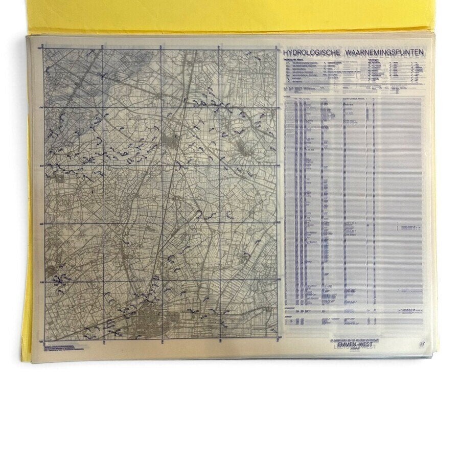 Mappen met waterstaatskaarten, watervoorzieningsheden en ..., Ophalen of Verzenden, Gelezen