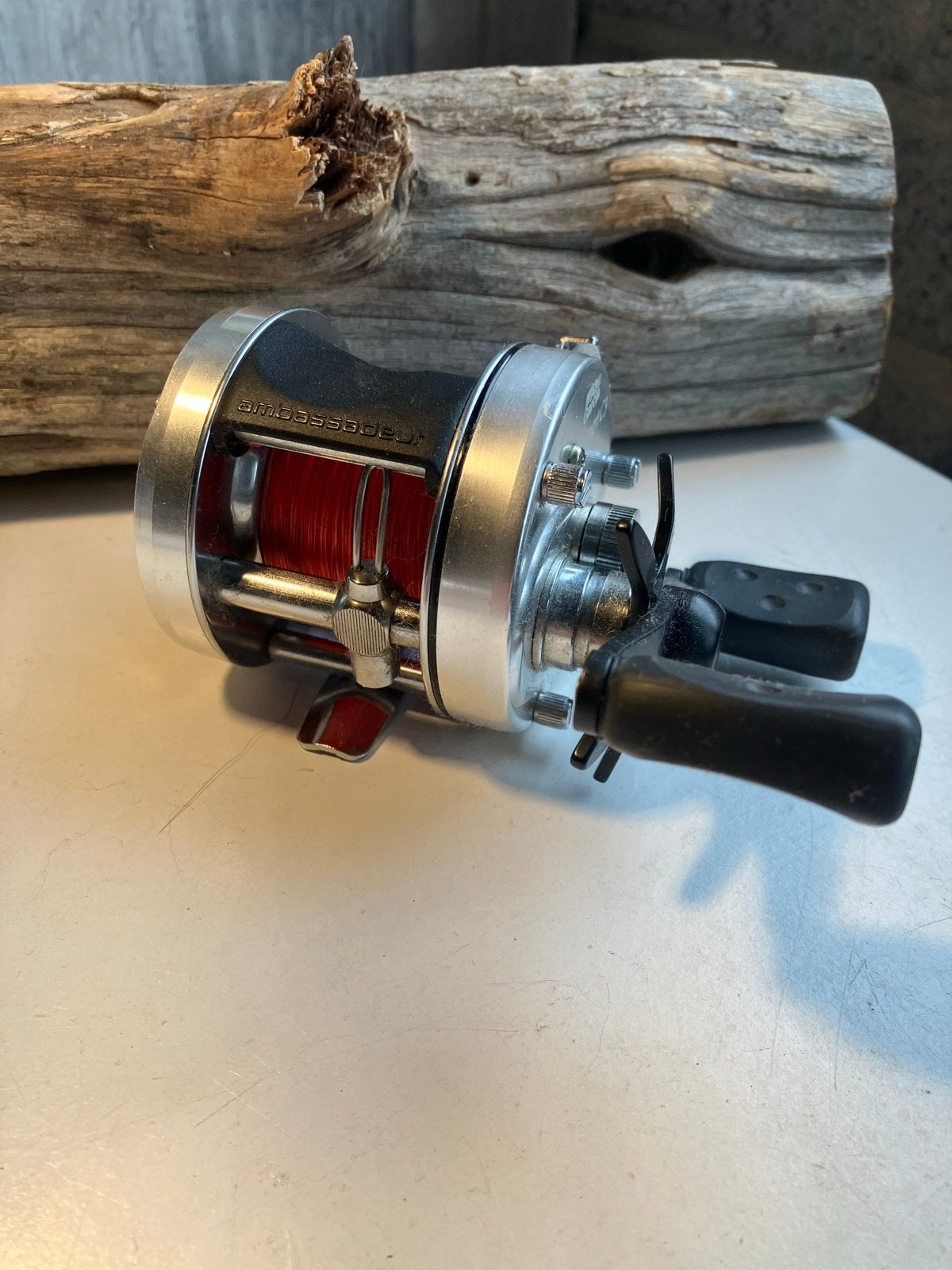 Abu Garcia Ambassadeur 5501C3 - Linkshandige reel, Watersport en Boten, Ophalen of Verzenden, Gebruikt, Molen