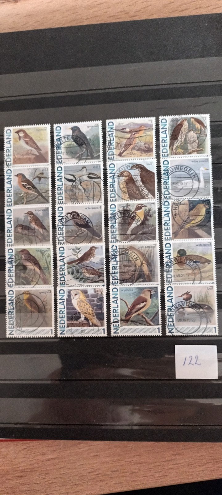 PRACHTIGE KAVEL GESTEMPELDE PERSOONLIJKE ZEGELS VOGELS, Ophalen of Verzenden