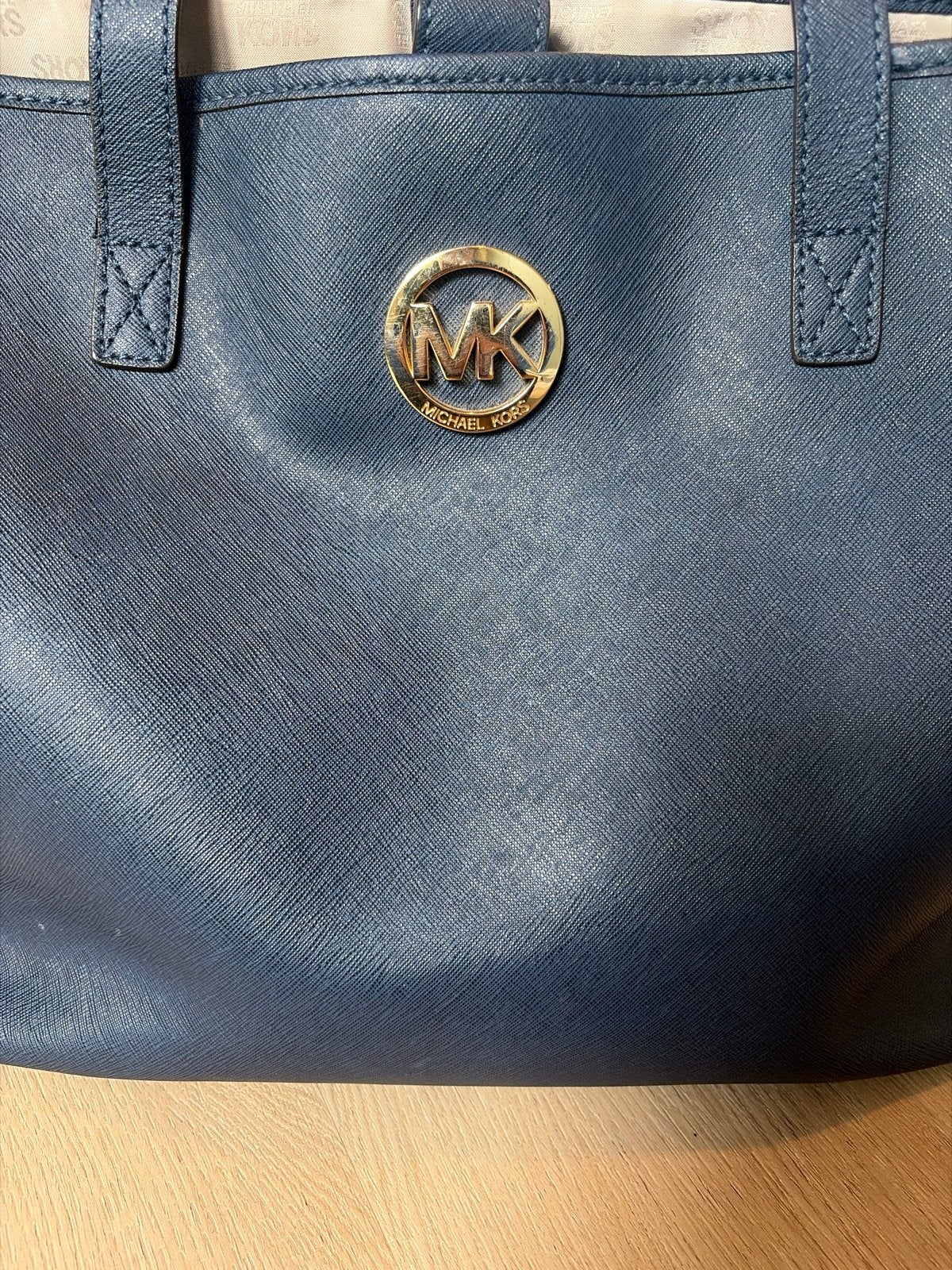 Originele Michael Kors tas - Gebruikt, Ophalen of Verzenden, Gebruikt, Blauw, Shopper