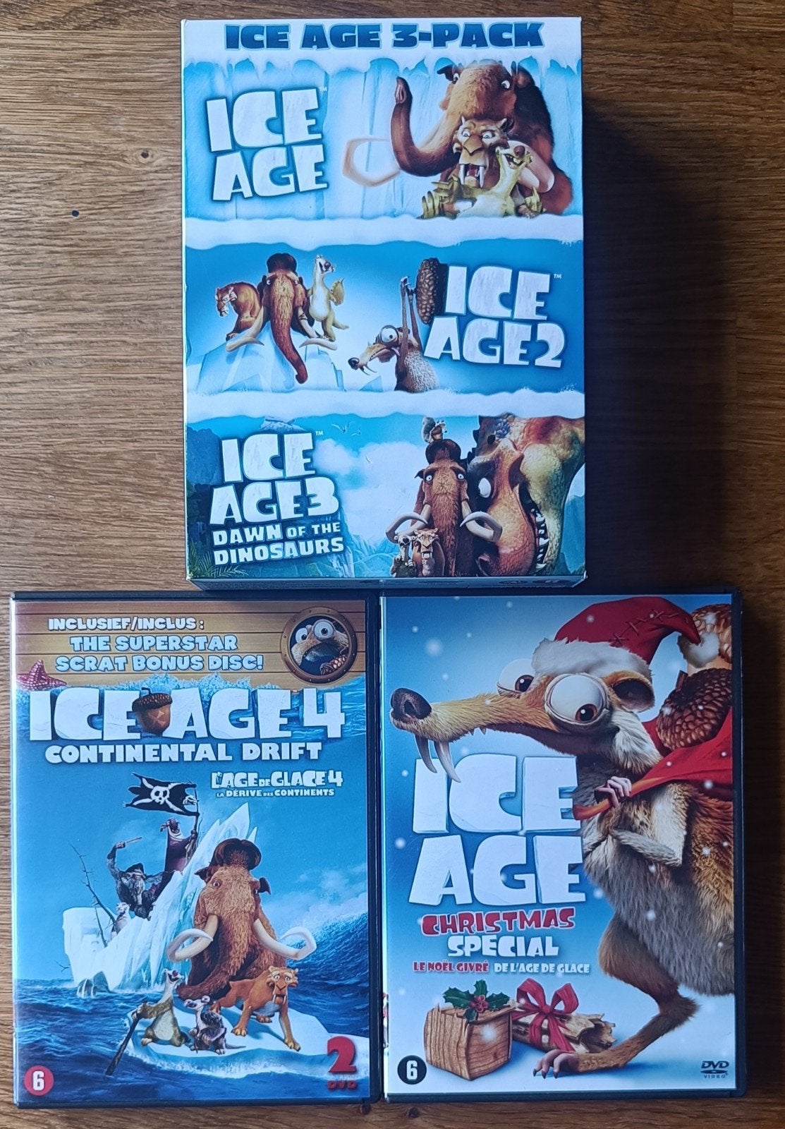 Ice Age: Film 1 t/m 4 + Christmas Special, Gebruikt, Animatie, Alle leeftijden, Nederlands