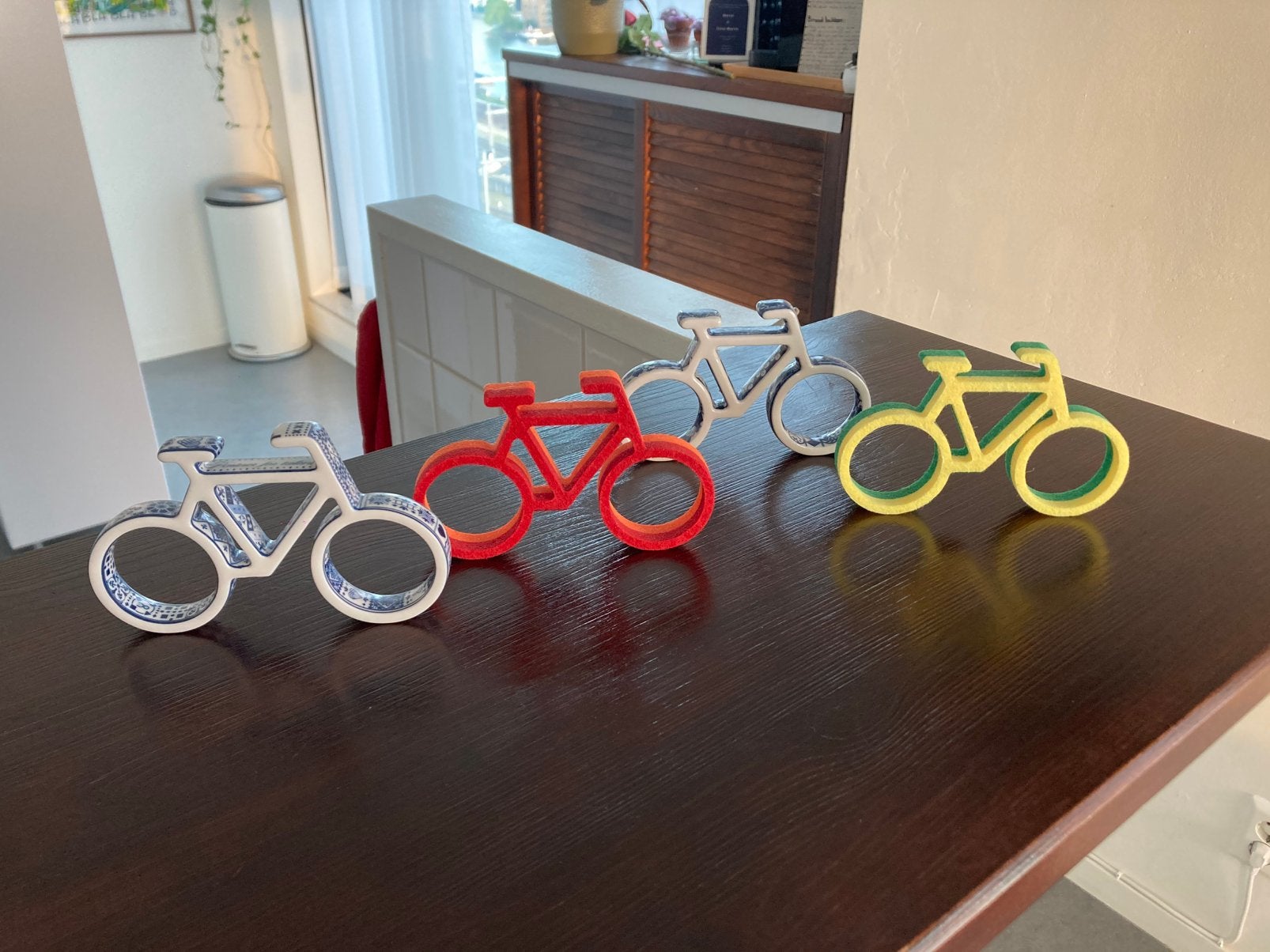 Set van vier Marcel Wanders Randstad designfietsen