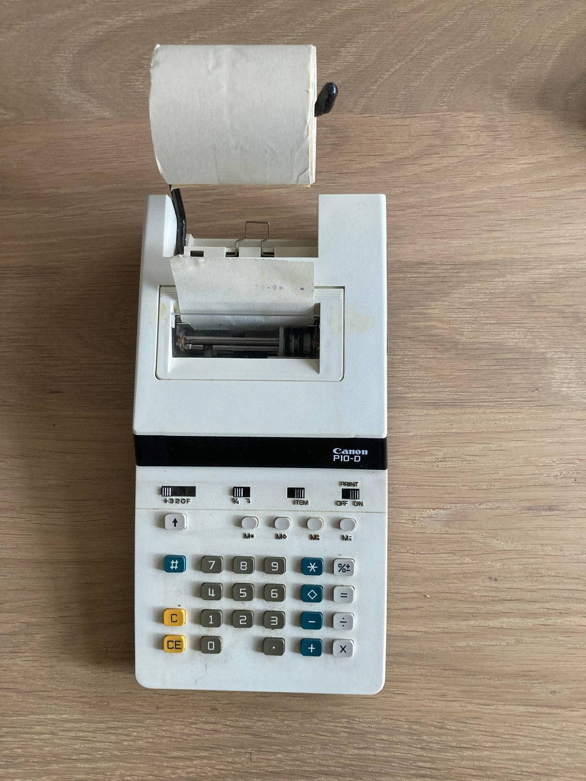 Vintage Canon rekenmachine, Diversen, Rekenmachines, Ophalen of Verzenden, Gebruikt
