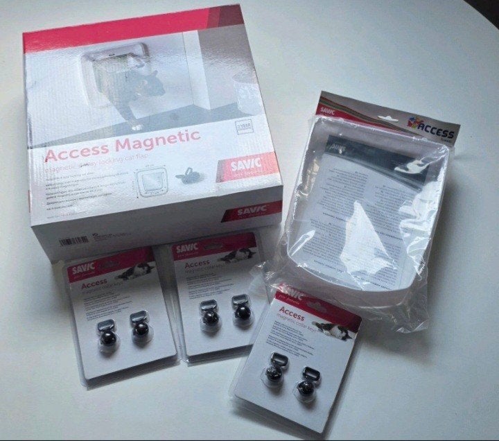 Magnetisch kattenluik Savic Access Magnetic, Dieren en Toebehoren, Ophalen of Verzenden, Nieuw