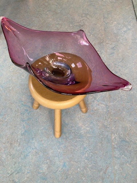 Vintage Murano glazen schaal, Ophalen of Verzenden